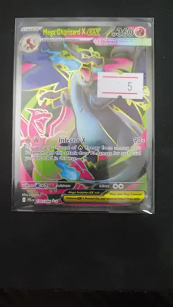 Mega Charizard x Ex 109/094 English Pokemon TCG Full Art Secret Rare - Image 4