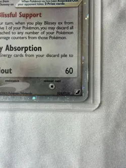Blissey ex 101/115 EX Unseen Forces Pokemon Card 2005 Holo Foil Rare 160HP - Image 4