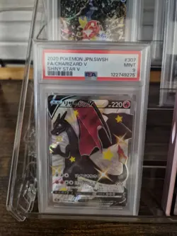 PSA 9 Charizard V 307/190 Shiny Star V SSR Pokemon Card Japanese SWSH 2020 - Image 1