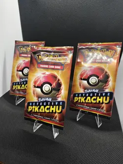 Pokemon Detective Pikachu Mini Booster Pack Lot (3) • Sealed • 2‑Card Packs •... - Image 1