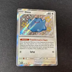 Shiny Ditto 201/091 & Shiny Ditto V SV118/SV122 Full Art Pokemon 2 Card Lot NM - Image 4