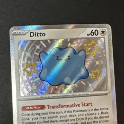 Shiny Ditto 201/091 & Shiny Ditto V SV118/SV122 Full Art Pokemon 2 Card Lot NM - Image 5