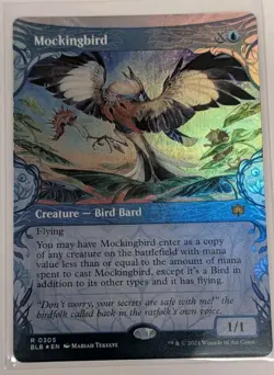 Mockingbird (Showcase) Bloomburrow Foil - MTG RARE - Image 1