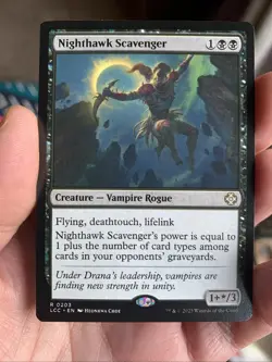 MTG - Nighthawk Scavenger - Commander: The Lost Caverns of Ixalan - Near Mint - Image 1