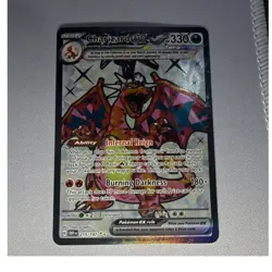 Pokemon Charizard ex 215/197 SV03 Obsidian Flames Ultra Rare Tera Holo - Image 1