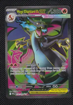 Mega Charizard X ex 109/094 Ultra Rare Phantasmal Flames Pokemon Near Mint - Image 1