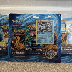 Pokemon XY Evolutions 3-Pack Blister Black Kyurem Sealed - Image 3