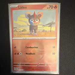 Pokemon Litleo Pokeball Common Holo 015/131 Sv: Prismatic Evolutions Basic 70 HP - Image 2