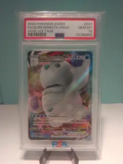 Pokemon TCG Galarian Darmanitan VMAX Full Art Holo 037/185 PSA 10 - Image 1