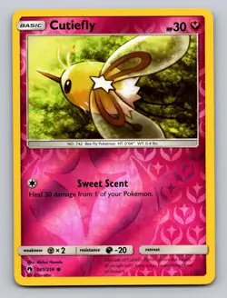 Cutiefly 145/214 Common Lost Thunder Pokemon Reverse Holo LP - Image 1