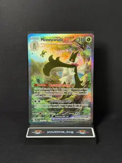 Pokemon Paldea Evolved Special Illustration Rare Meowscarada ex #256 - Image 1