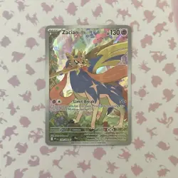 Zacian 100/094 Illustration Rare Pokemon TCG Phantasmal Flames NM - Image 1