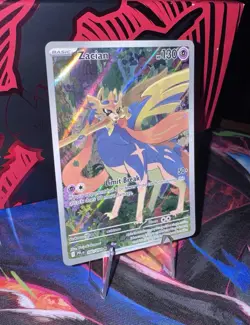 Zacian Pokemon Phantasmal Flames 100/094 Illustration Rare Near Mint - Image 2