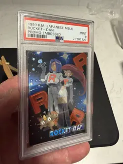 1999 POKEMON JPN MEIJI PROMO EMBOSSED ROCKET-DAN PSA 9!! - Image 2