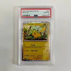 Pokemon McDonald's 2024 Pikachu 002/015 Holo Promo PSA 10 English - Image 1