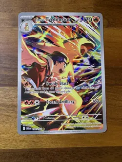 Pokemon Ethan's Typhlosion Typhlosion Holo 190/182 Near Mint Illustration Rare - Image 3