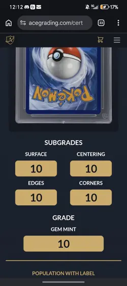 Pokemon TCG Vaporeon EX Sir 149/131 Prismatic Evolutions Ace 10 PERFECT SUBS - Image 3
