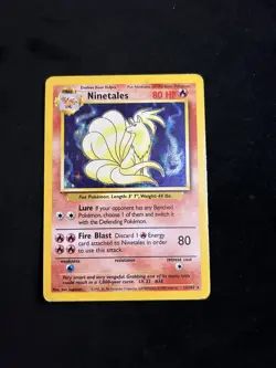 Pokemon TCG Ninetales Base Set 12/102 Holo Unlimited Holo Rare - Image 1