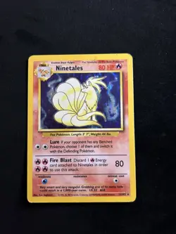 Pokemon TCG Ninetales Base Set 12/102 Holo Unlimited Holo Rare - Image 2