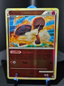 Pokemon Unleashed Torkoal Reverse Holo 25/95 NM - Image 1