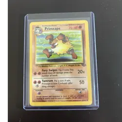 Pokemon TCG Primeape Jungle 43/64 Unlimited 70 HP Uncommon Regular English - Image 1