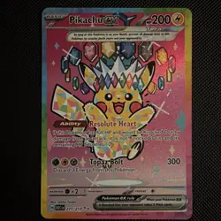 Pokemon TCG Pikachu EX 277/217 SIR - Ascended Heroes - NEAR MINT PACK FRESH - Image 1