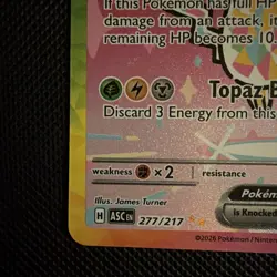 Pokemon TCG Pikachu EX 277/217 SIR - Ascended Heroes - NEAR MINT PACK FRESH - Image 5