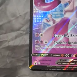 Pokemon TCG Mewtwo V SWSH223 Pokemon GO Holo Promo 2022 Mochizuki 220 HP - Image 4