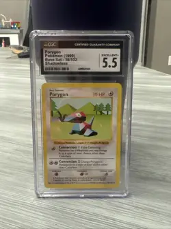 Porygon Pokemon 1999 39/102 CGC 5.5 Base Set - Image 1