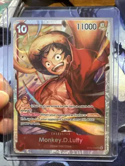 Monkey.D.Luffy ST10-006 SR The Three Captains Holo Foil One Piece TCG NM - Image 1