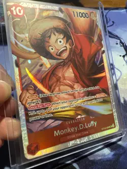 Monkey.D.Luffy ST10-006 SR The Three Captains Holo Foil One Piece TCG NM - Image 2