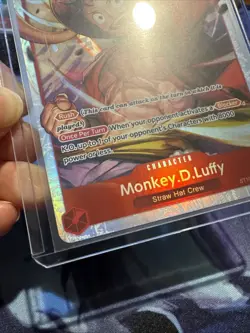 Monkey.D.Luffy ST10-006 SR The Three Captains Holo Foil One Piece TCG NM - Image 3