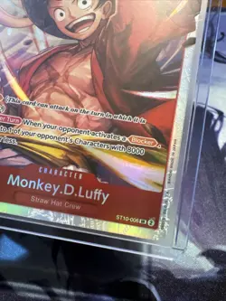 Monkey.D.Luffy ST10-006 SR The Three Captains Holo Foil One Piece TCG NM - Image 4