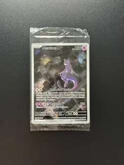 MEWTWO SVP 052 Scarlet Violet 151 Promo Illustration Rare Pokemon Card SEALED - Image 1