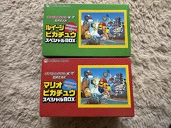 Pokemon Center Mario Luigi Pikachu Box Set Sleeves Deck Boxes Dividers NO CARDS - Image 1