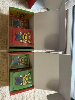 Pokemon Center Mario Luigi Pikachu Box Set Sleeves Deck Boxes Dividers NO CARDS - Image 4