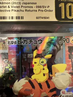 CGC Pristine 10 - Detective Pikachu - 098/SV-P Promo Card (Japanese) - Image 3
