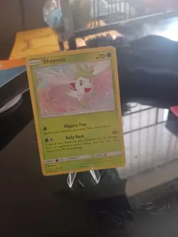 Shaymin 7/73 Sun & Moon Shining Legends Holo Rare Near Mint Pokemon Card - Image 1