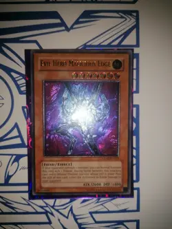 YU-GI-OH Evil Hero Malicious Edge Unlimited Ultimate Rare Euro Print Lp - Image 1