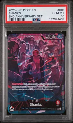 One Piece TCG 2nd Anniversary Set English! Sequential Set. All PSA 10 - Image 3