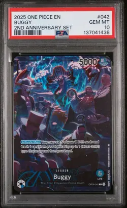 One Piece TCG 2nd Anniversary Set English! Sequential Set. All PSA 10 - Image 4