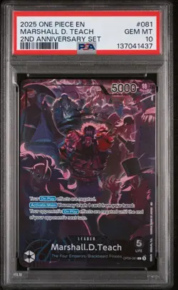 One Piece TCG 2nd Anniversary Set English! Sequential Set. All PSA 10 - Image 5
