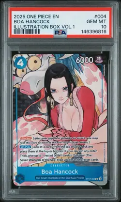 2025 ONE PIECE PROMOS ILLUSTRATION BOX VOL.1 #004 BOA HANCOCK PSA 10 - Image 1