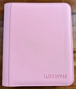 Withyu 4 Pocket Toploader Trading Card Binder TCG CCG (160 Card Capacity) Pink - Image 1