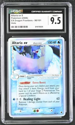 CGC 9.5 MINT+ Altaria ex 2006 EX Dragon Frontiers 90/101 Holo Pokemon Card - Image 1