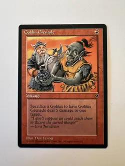 Goblin Grenade - (56b Dan Frazier) - MTG Fallen Empires - NM - Image 1