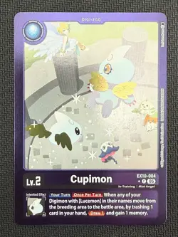 Digimon Card Game Cupimon EX10-004 Limited Foil NM - Image 1