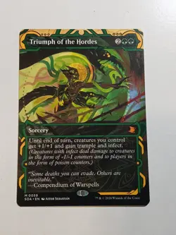 Triumph of the Hordes *Mythic Rare* Magic MtG x1 SOA Mystical Archive NM In Hand - Image 1