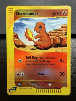 CHARMANDER Pokemon Card - Expedition Base Set - 97/165 - Reverse HOLO NM (A) - Image 2