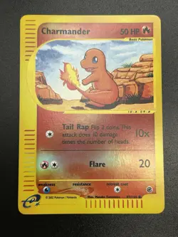 CHARMANDER Pokemon Card - Expedition Base Set - 97/165 - Reverse HOLO NM (A) - Image 4
